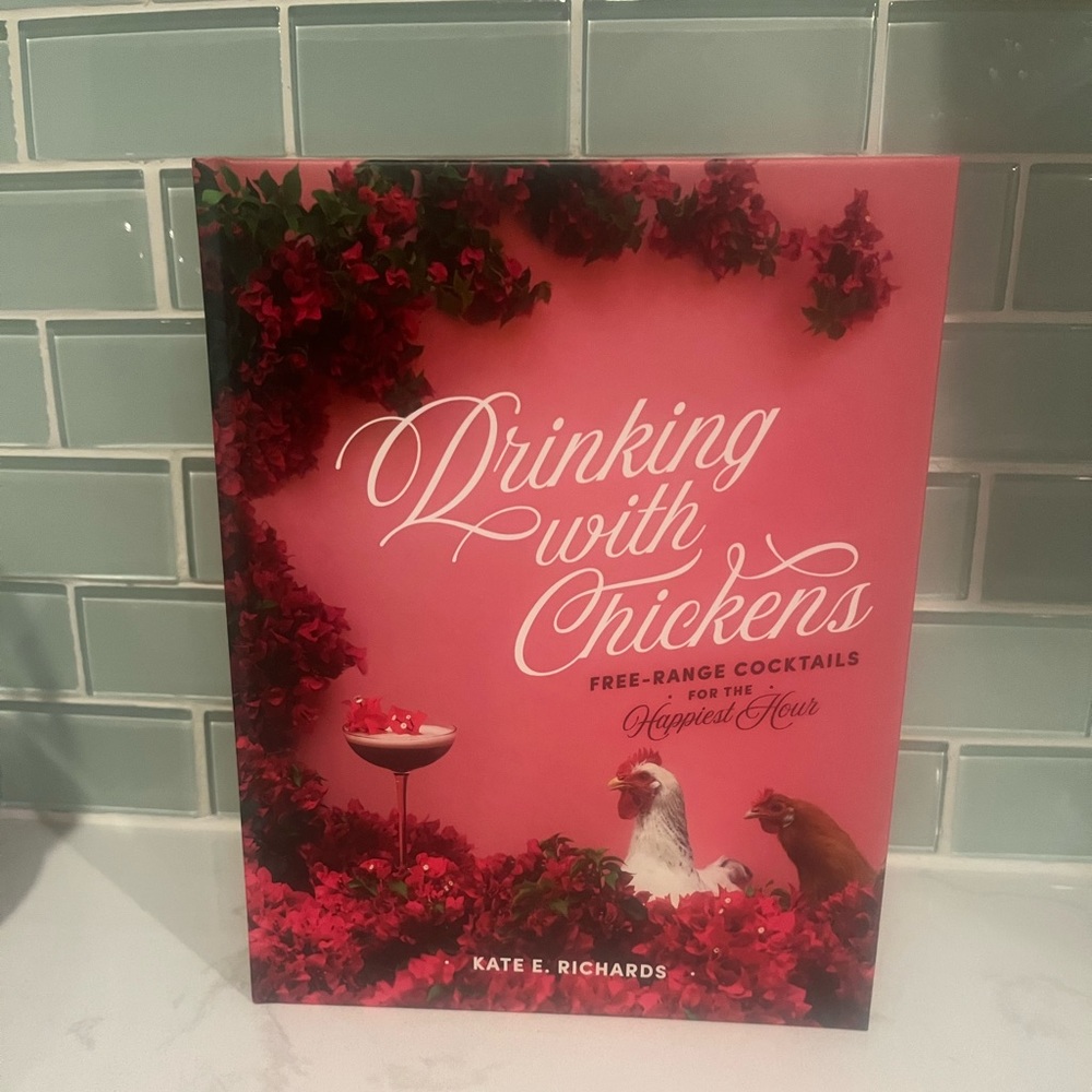 Drinking with chickens